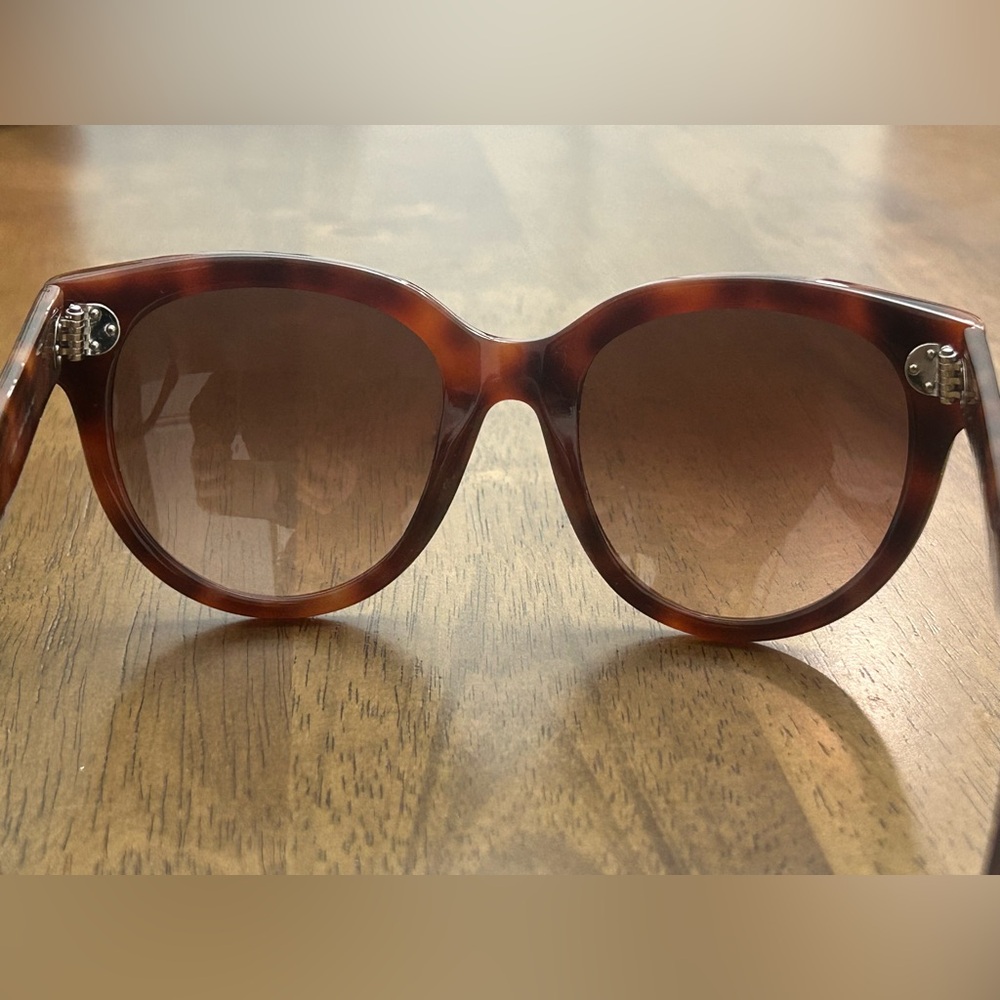 Celine Brown Tortoise Oversized Cat Eye Sunglasses Gradient - Picture 7 of 13